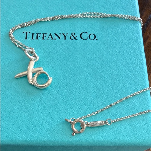 Tiffany & Co. Silver XO Pendant Necklace - Picture 4 of 5